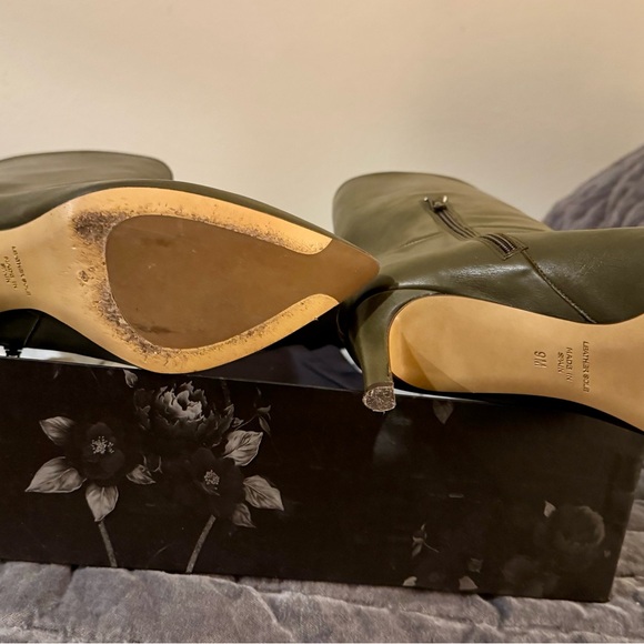 Inez Mila Olive Calf Leather Boots size 9 - Picture 3 of 8